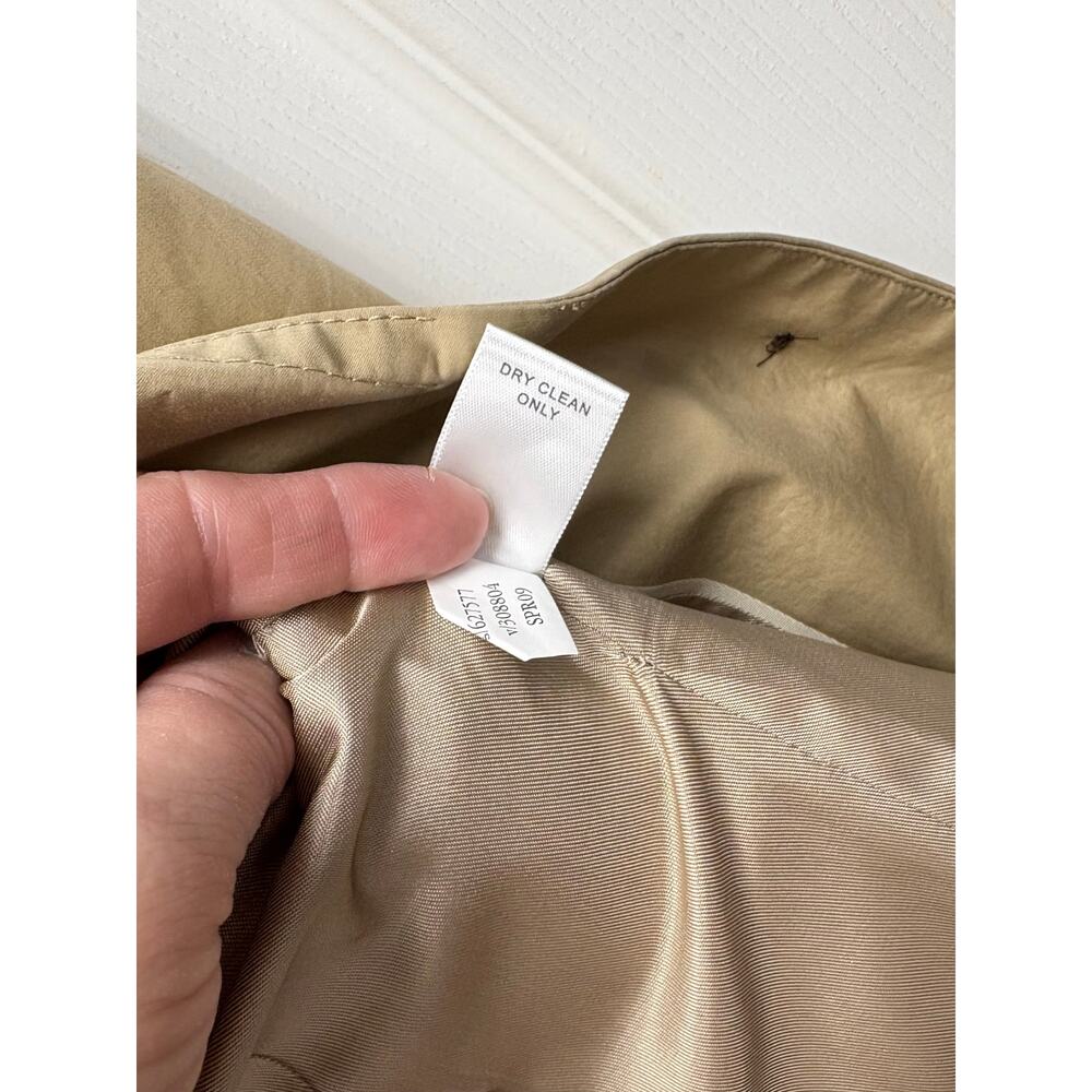 Banana Republic Blazer Tan Cotton Cropped Lined Jacket, Women's Size 6 - Picture 6 of 6